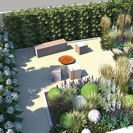 Projekcie a vizualizácie záhrad